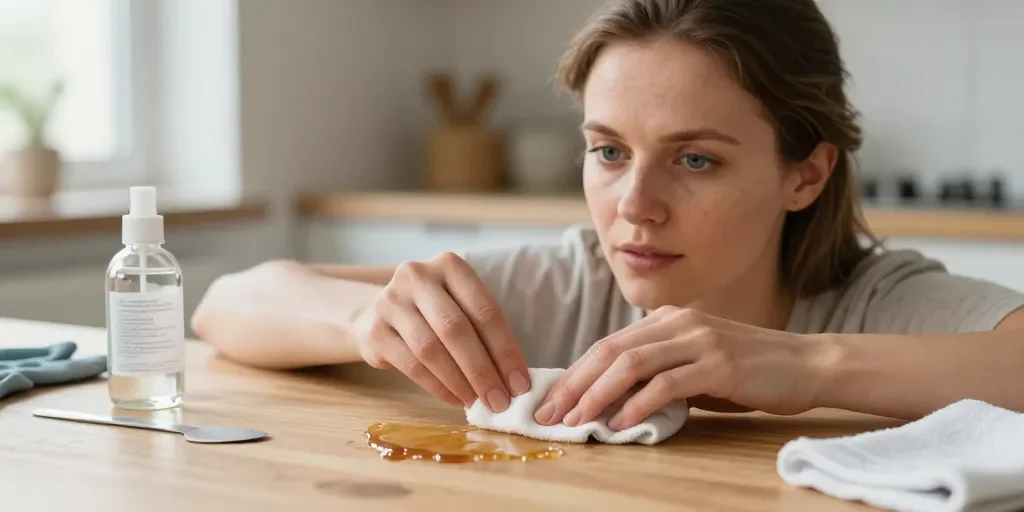 Comment enlever des taches de resine : la méthode sûre sans abîmer