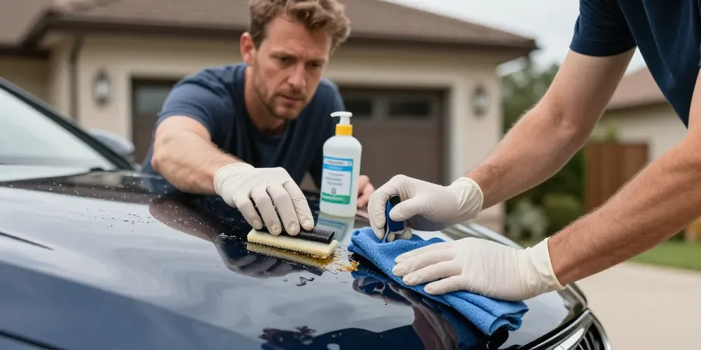 Comment enlever la résine sur une voiture: la méthode sûre