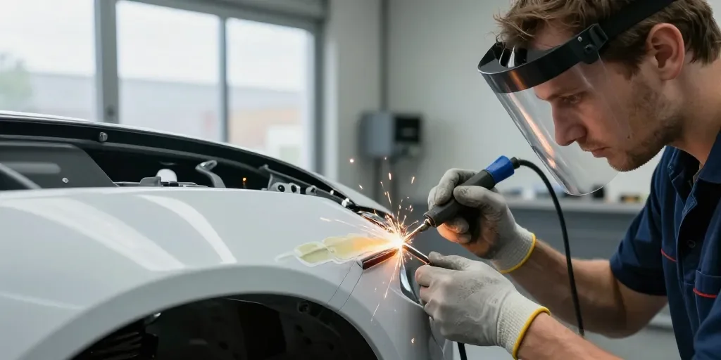 Comment réparer un pare-choc plastique : la soudure pour un rendu esthétique