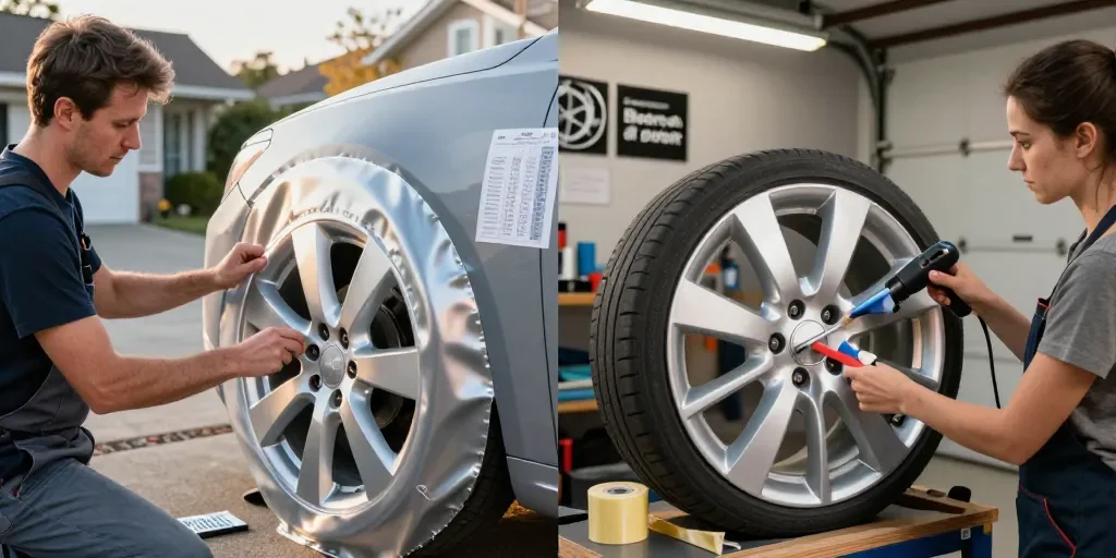 Covering jantes prix : le choix entre DIY et pose pro ?