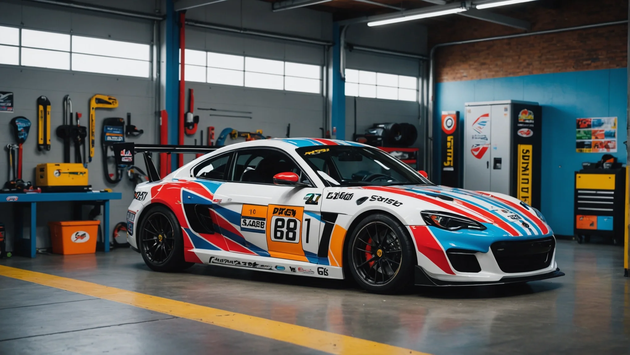 Personnalisez Votre Voiture : L'Art des Stickers de Compétition Automobile