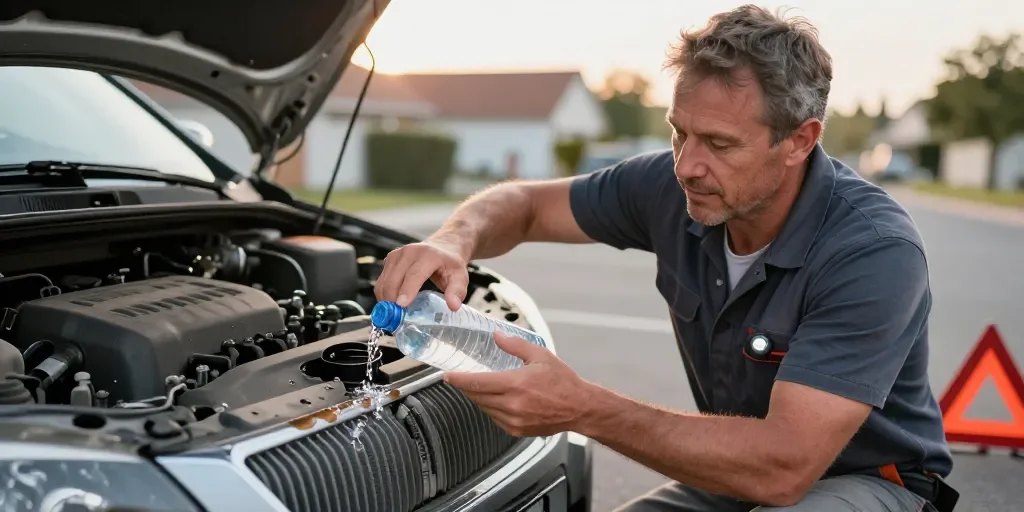 Peut-on mettre de l'eau dans le liquide de refroidissement : le dépannage d'urgence ?
